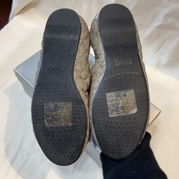 NIB STUART WEIZTMAN kids sparkle ballet flats shoe size 1 - Picture 4 of 5